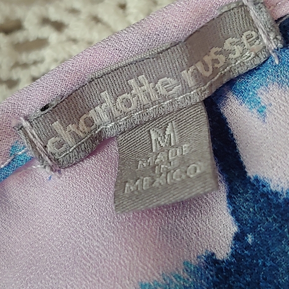 Charlotte Russe Palm Tree Top with Fringe Size M - Picture 6 of 8